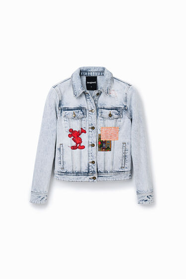 Normalización caja Estable Chaqueta vaquera Mickey Mouse | Desigual.com