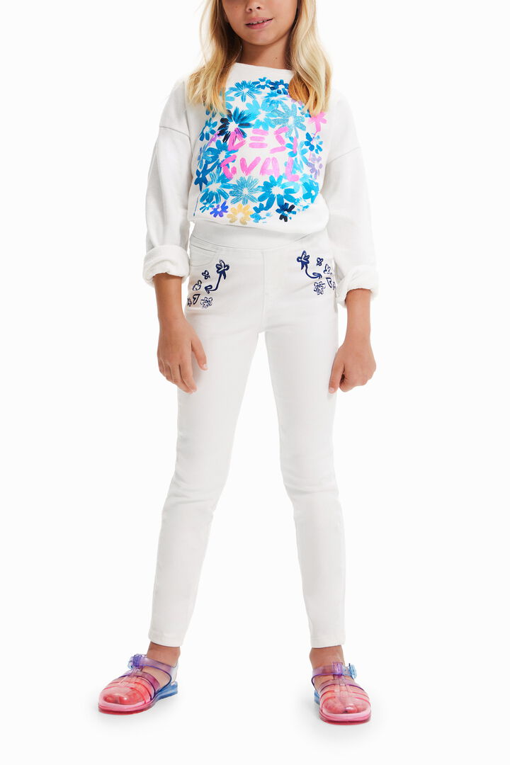 Leggings vaqueros purpurina | Desigual