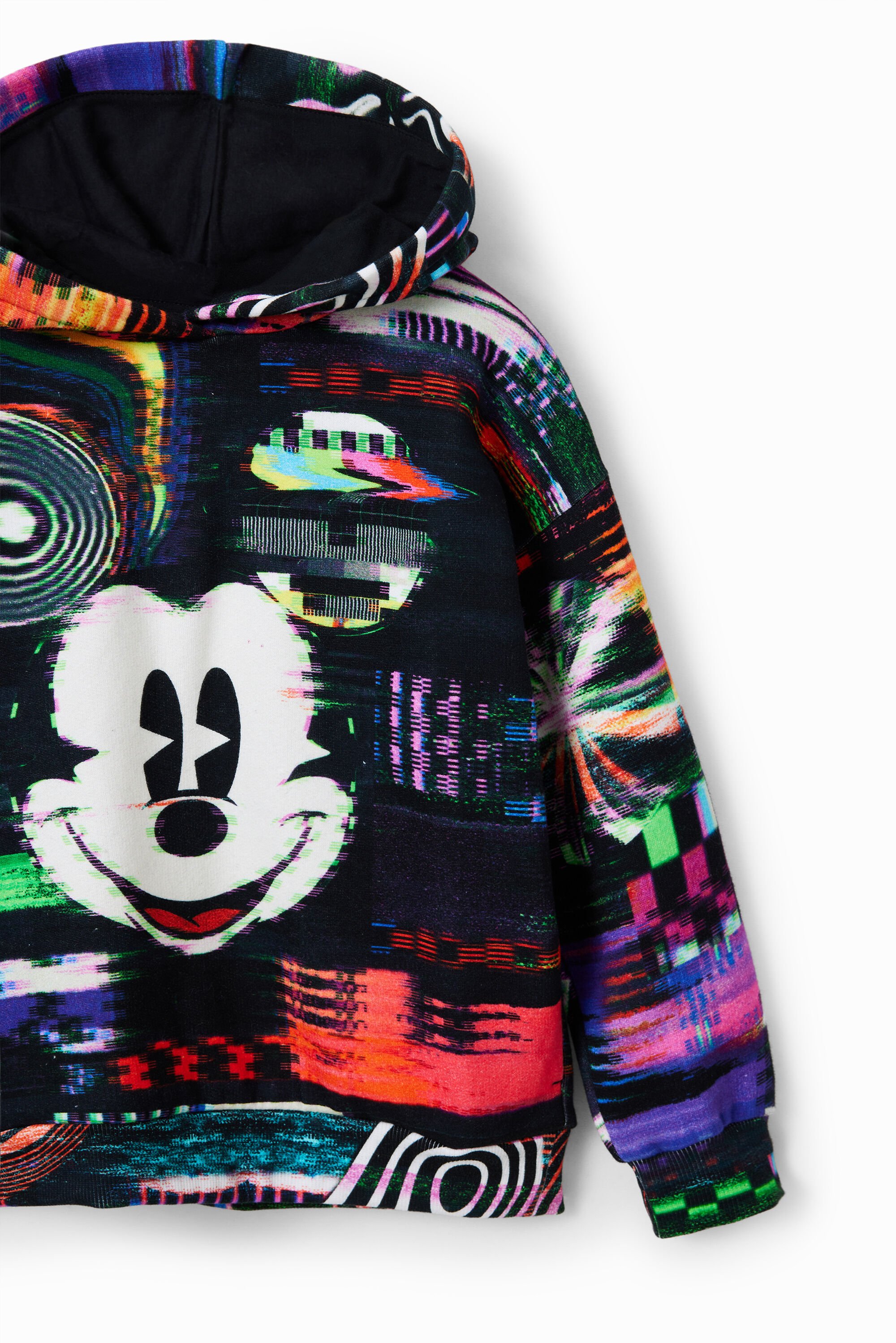 Boys and Girls Mickey Mouse glitch hoodie I Desigual