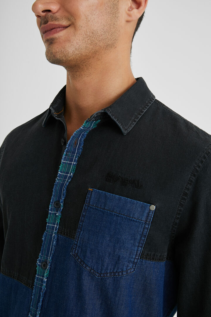Camisa híbrida vaquera 100% algodón | Desigual