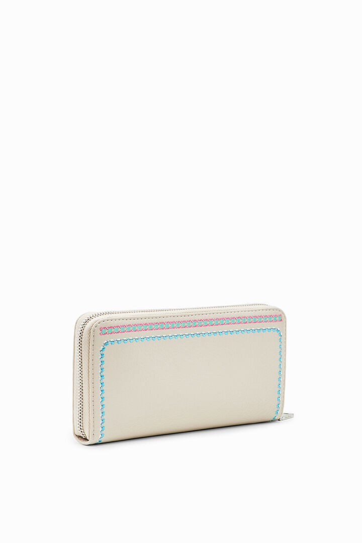 Large embroidered wallet | Desigual