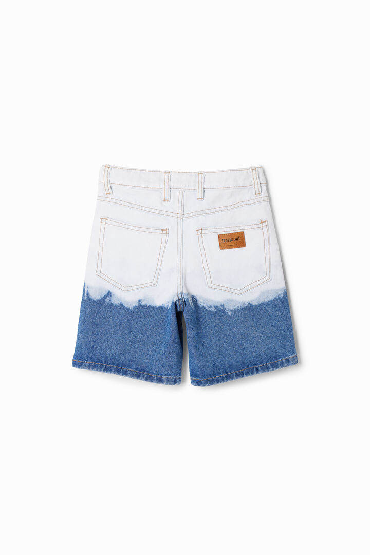 Faded denim Bermuda shorts | Desigual