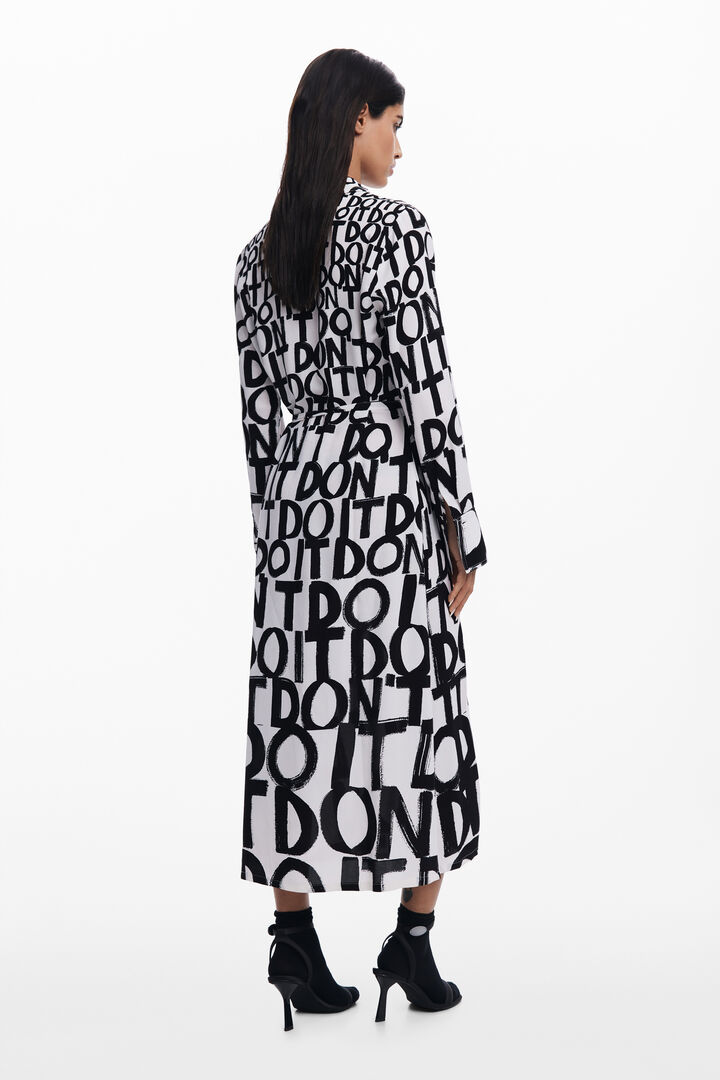 Lettering midi dress | Desigual