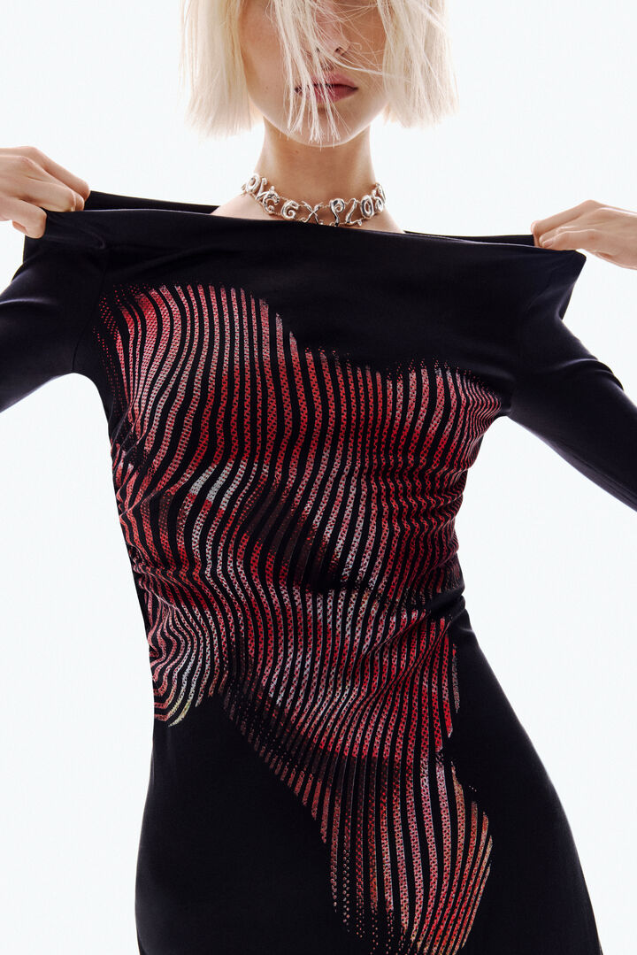 Pixelated midi dress | Desigual