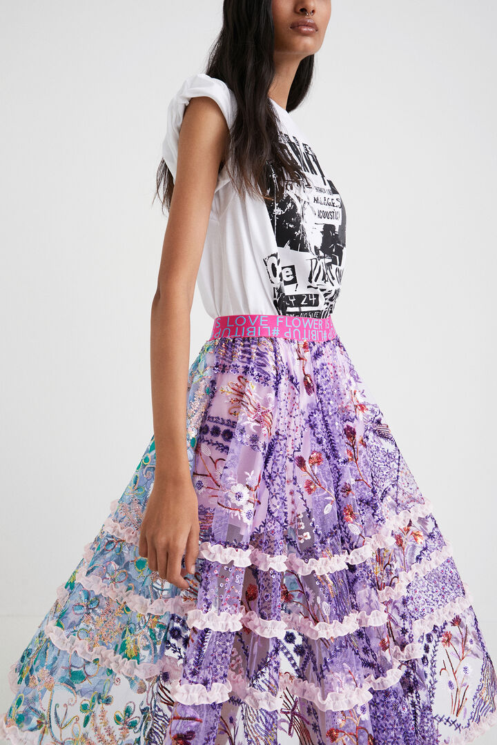 Johnson Hartig fantasy midi skirt | Desigual