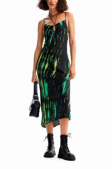 Sukienka midi tie-dye | Desigual