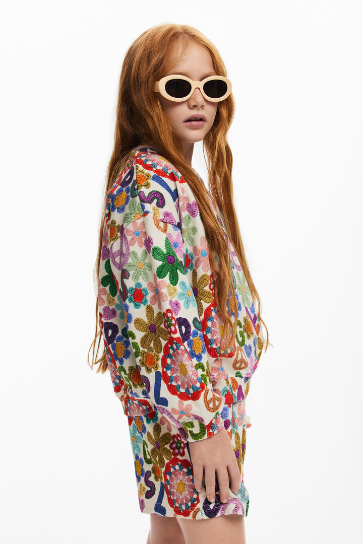 Hippie print sweatshirt | Desigual