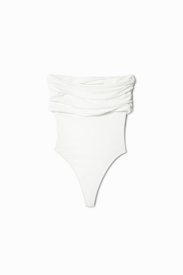 Body escote drapeado Nathy Peluso | Desigual