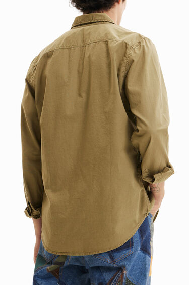 Long-sleeve embroidered shirt | Desigual