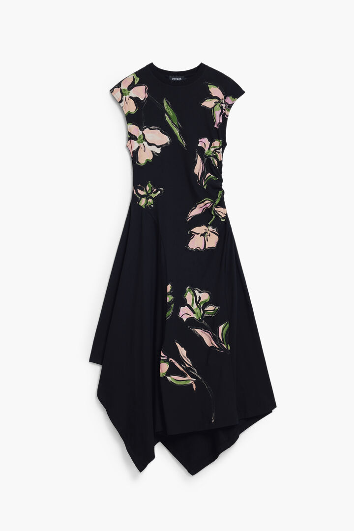 Abito asimmetrico a fiori | Desigual