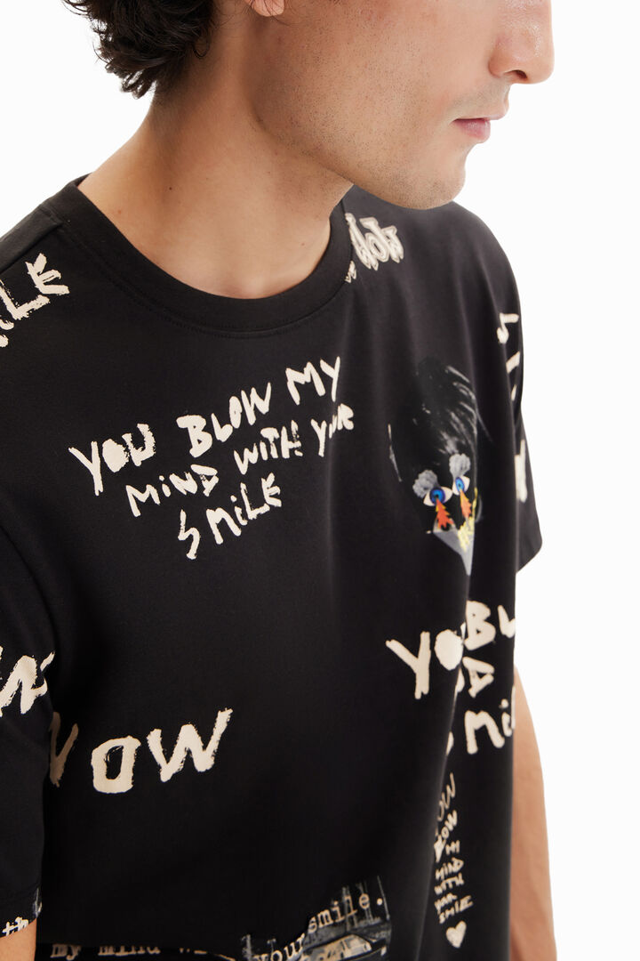 Short-sleeve text T-shirt | Desigual