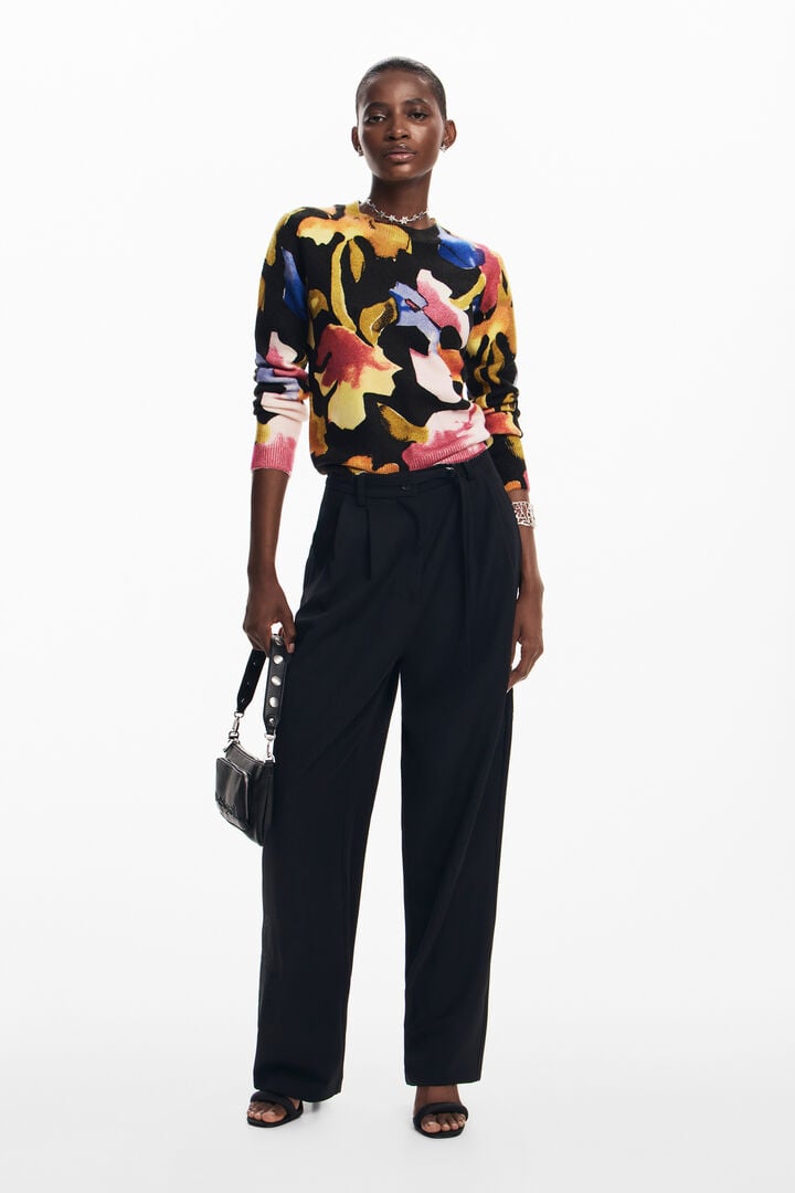 Arty flower sweater | Desigual