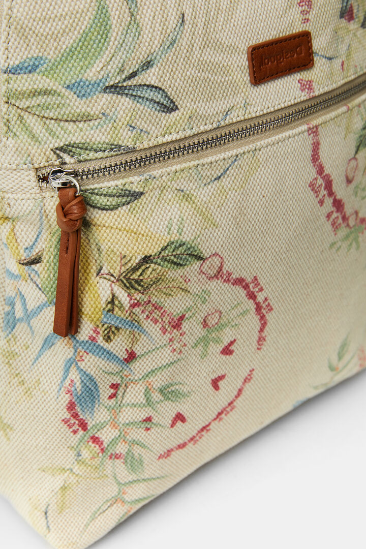 Canvas backpack flowers | Desigual