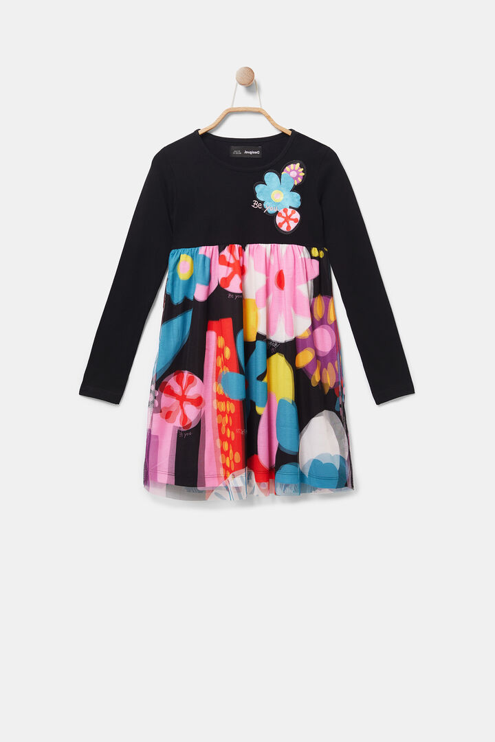 Floral high waist dress | Desigual