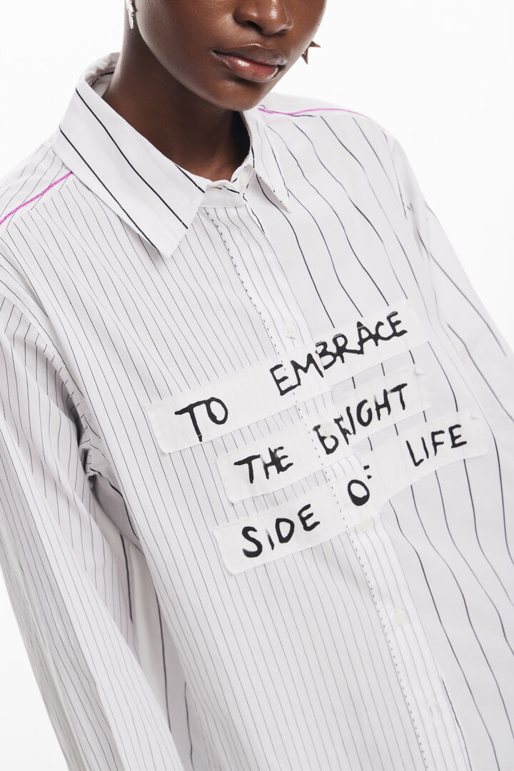 Camisa rayas frase | Desigual