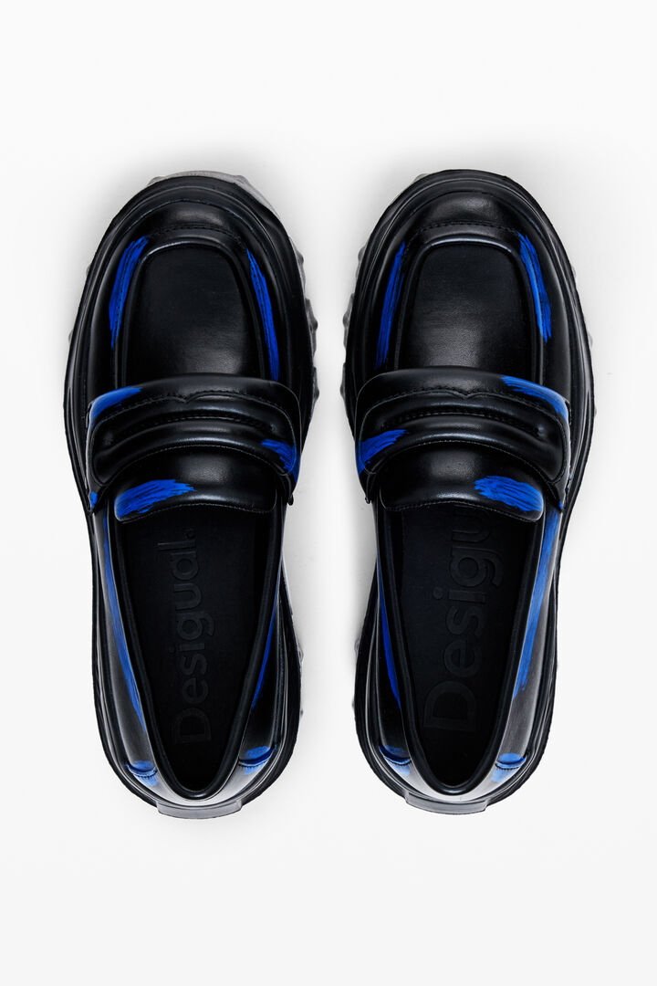 Chunky leather loafers | Desigual