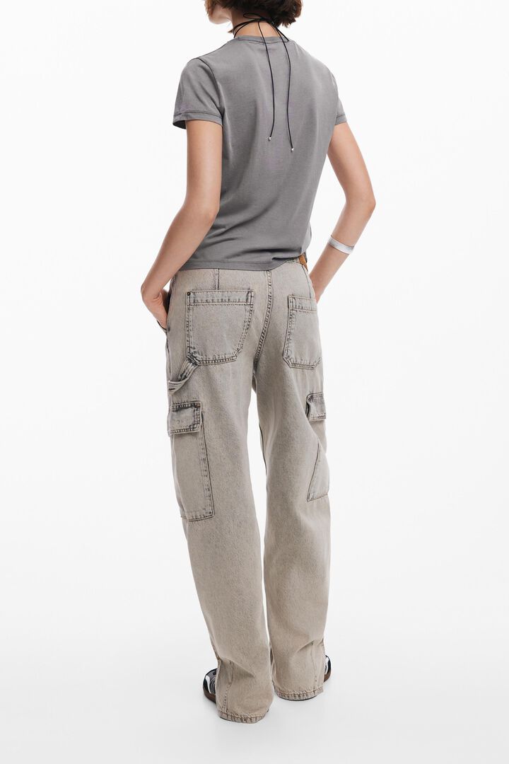 Slim rhinestone T-shirt | Desigual