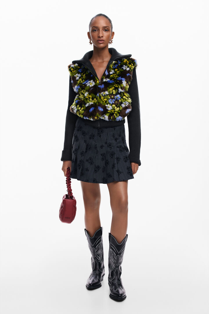 Chaqueta combinada flores | Desigual