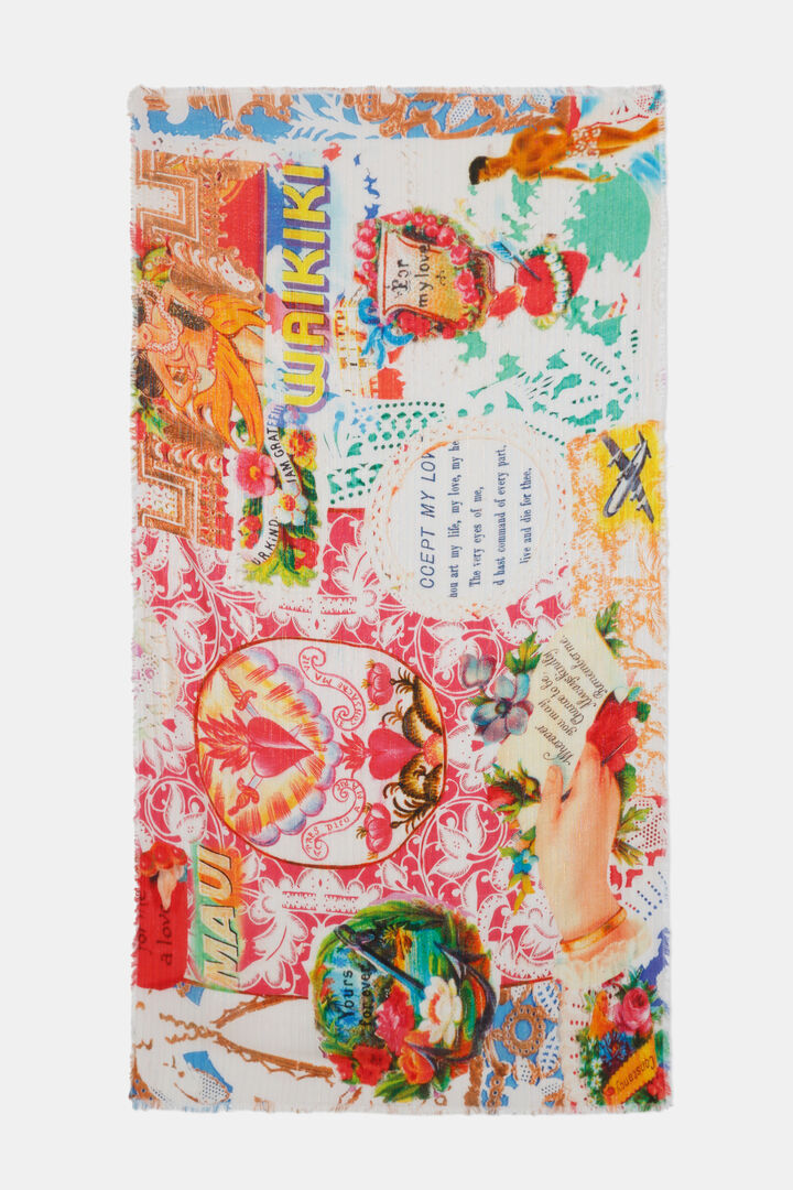 Foulard paréo rectangulaire hawaïen | Desigual