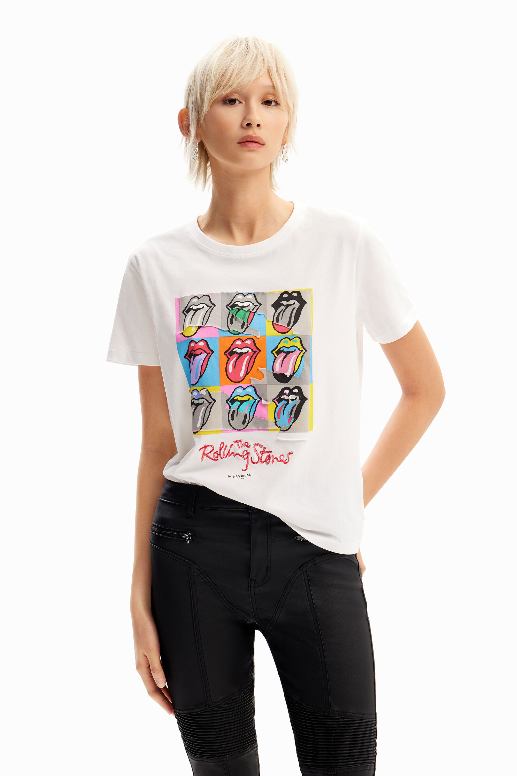 The Rolling Stones マルチカラーTシャツ