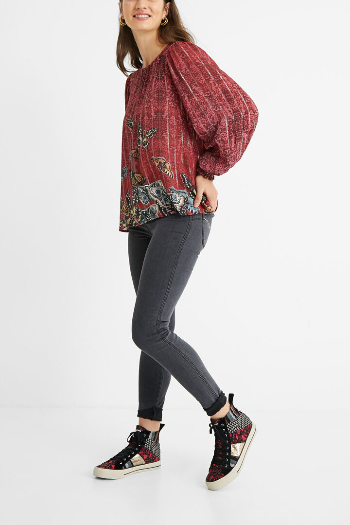 Viscose blouse butterflies | Desigual