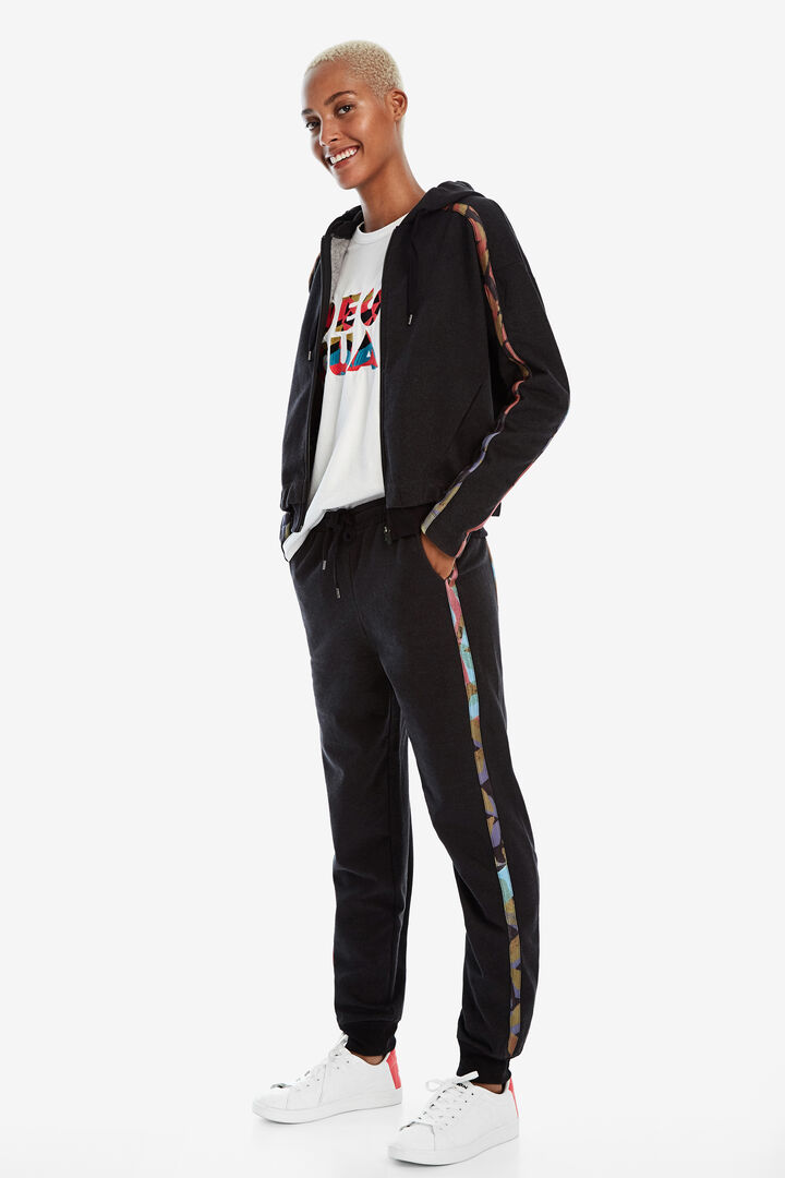 Sweatshirt with zipper and hood | Desigual