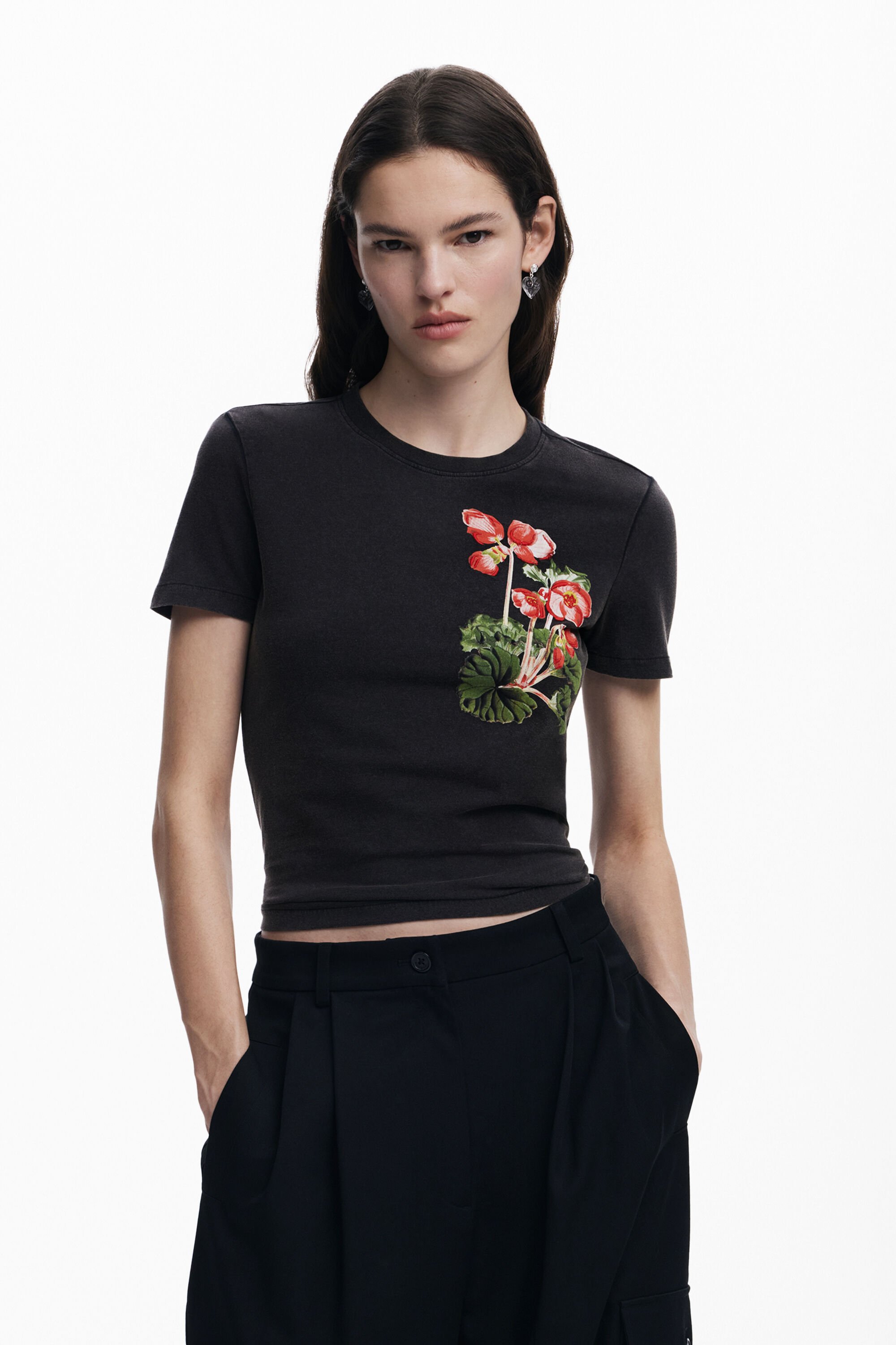 Desigual T-shirt ontworpen door Mr. Christian Lacroix - BLACK
