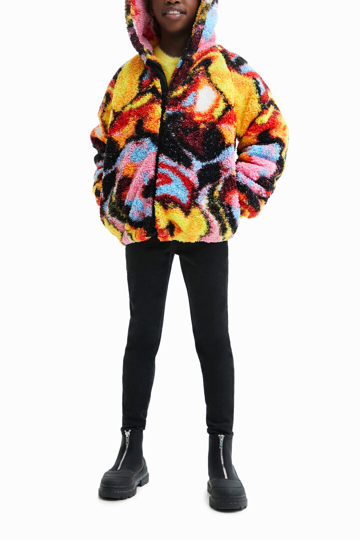 Chaqueta borreguillo print digital | Desigual