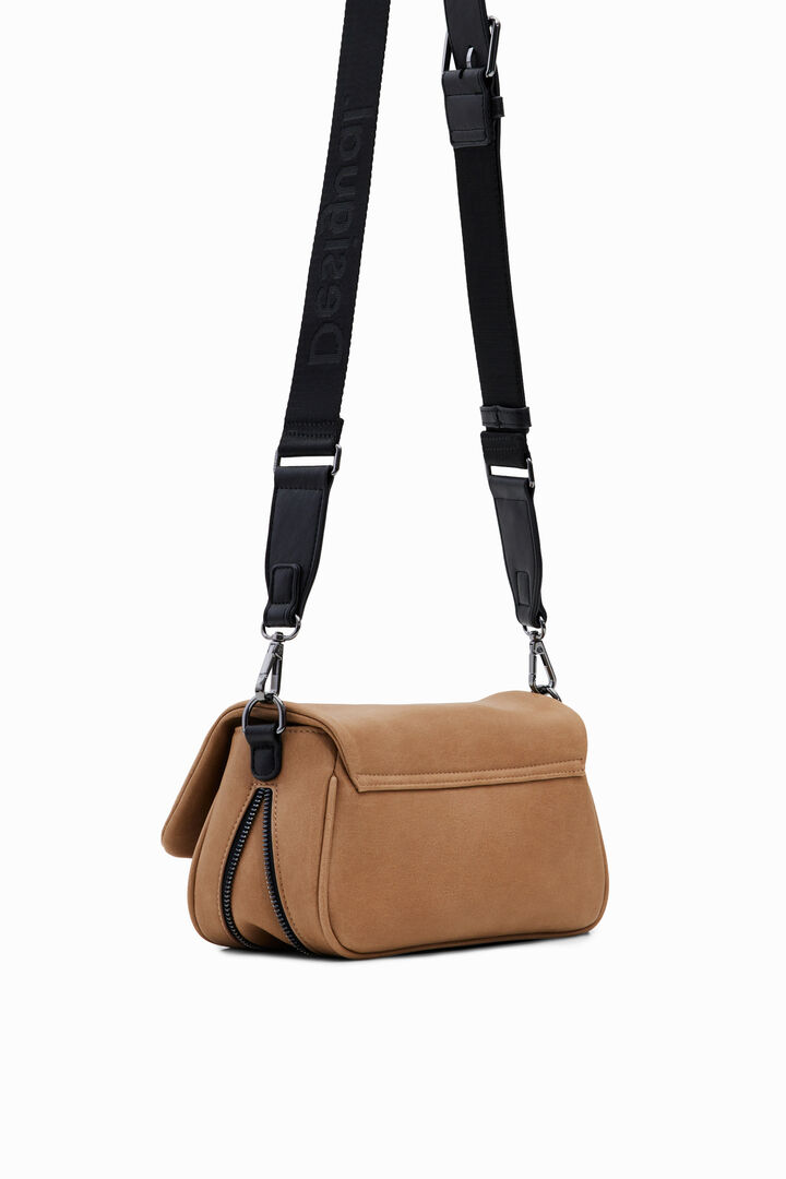 Small crossbody bag with embossed flowers | Desigual
