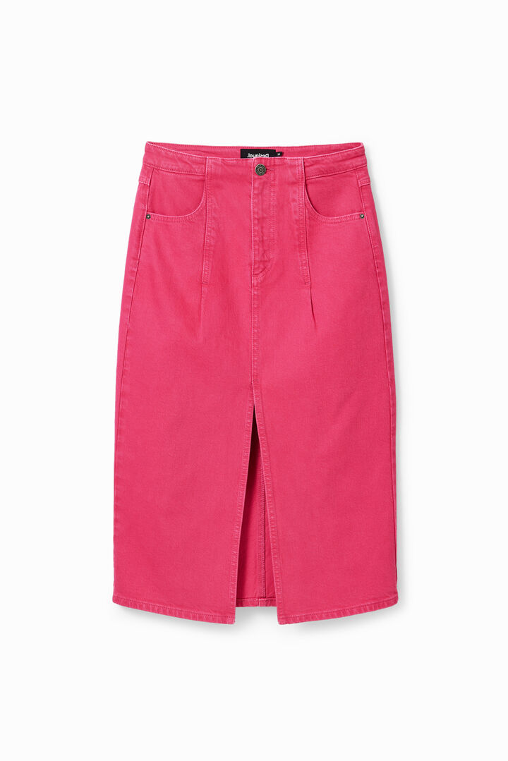 Denim slit skirt | Desigual