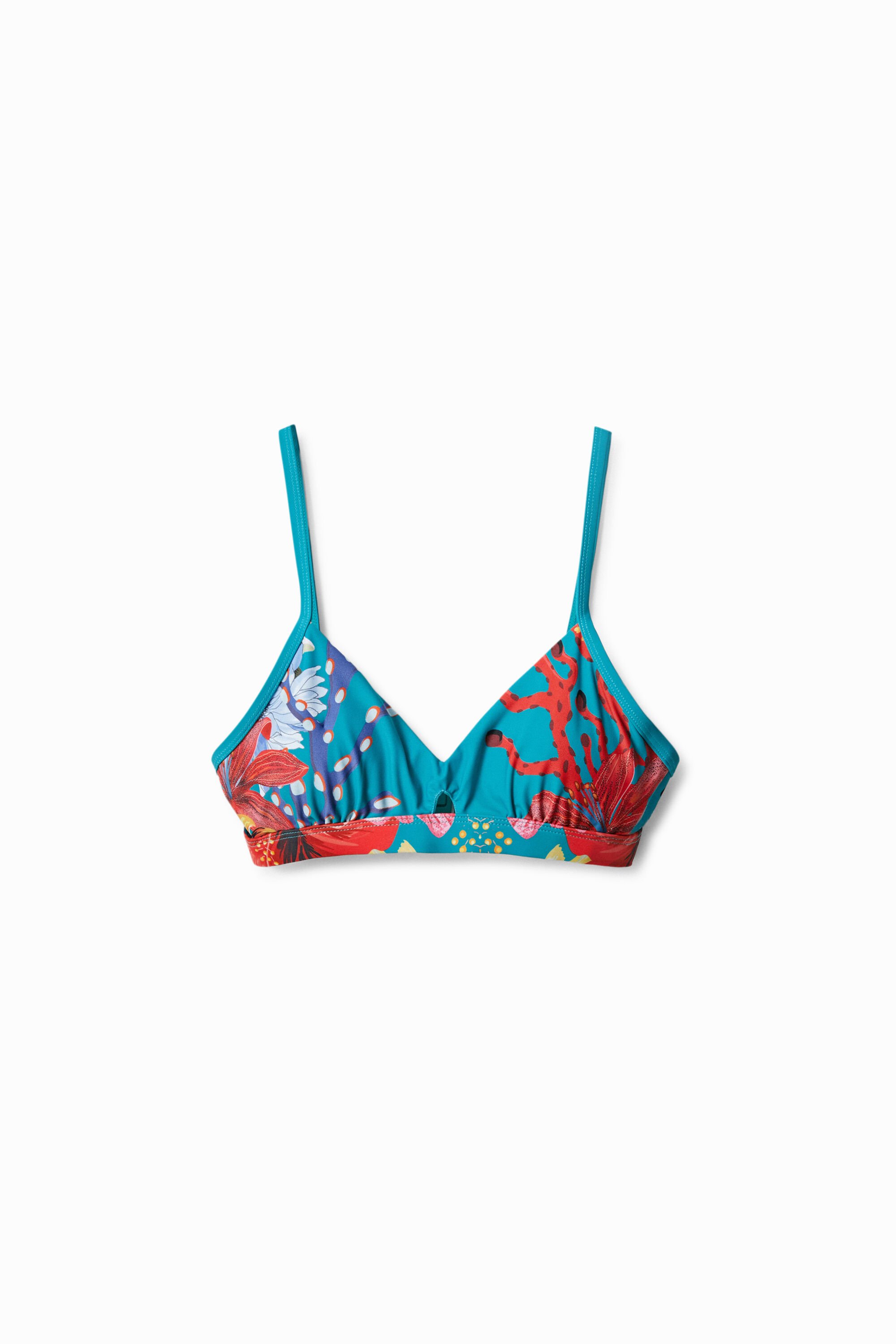 Triangel-Bikinitop Korallen