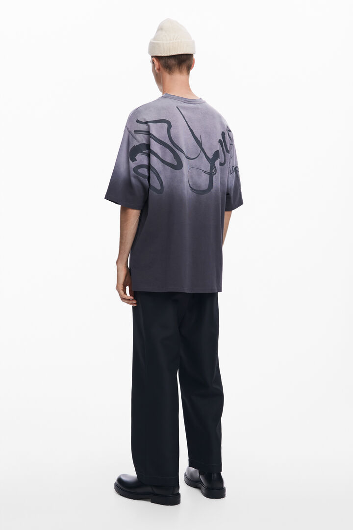 T-Shirt mit Farbverlauf und Kritzeleien | Desigual