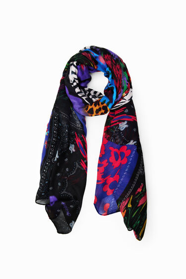 Rectangular patch foulard | Desigual