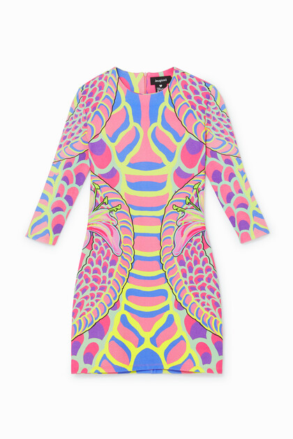 designed by maria escote slim short dress 3 4 sleeve