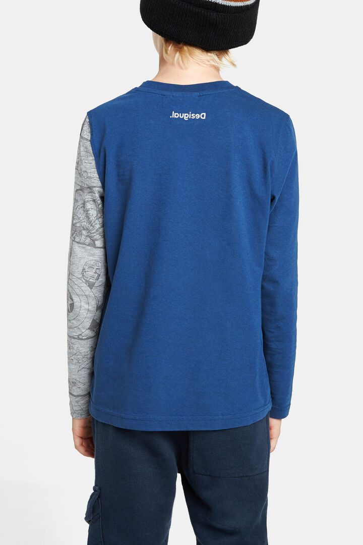 Camiseta héroes lentejuelas reversibles | Desigual