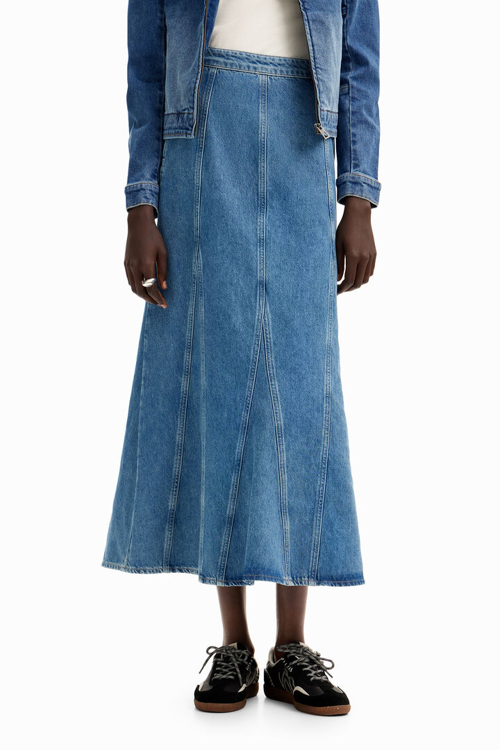 Falda larga denim | Desigual