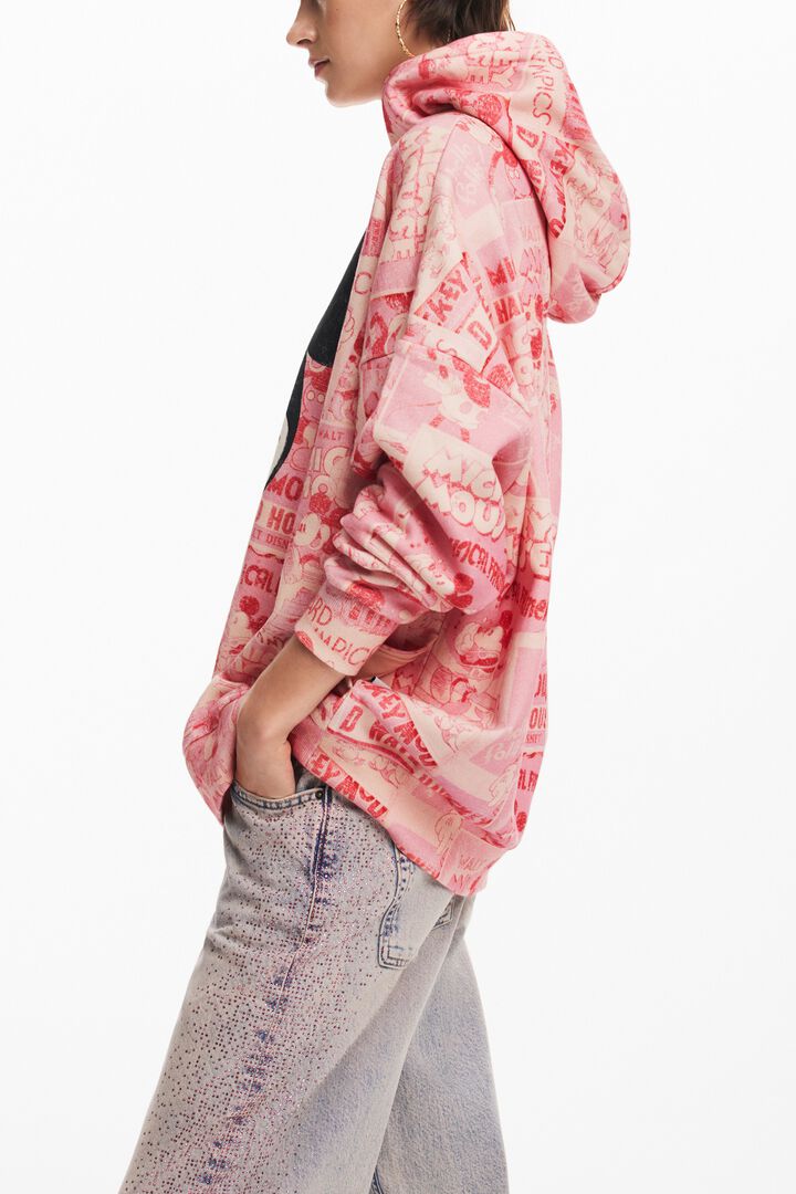 Mickey Mouse hoodie with drawstring | Desigual