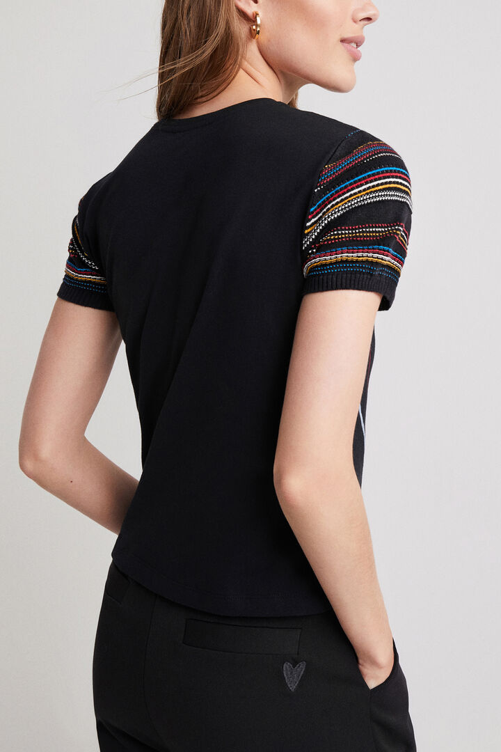 Camiseta manga tricot | Desigual