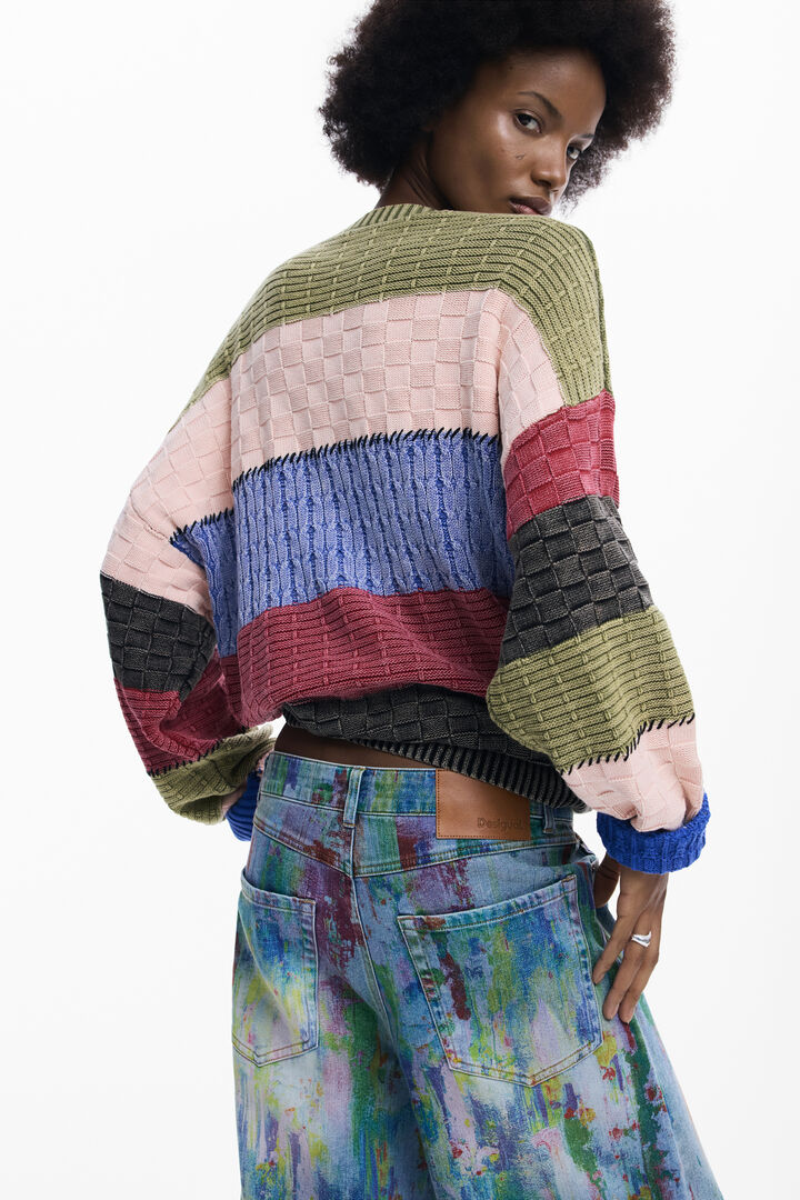 Stitch knit sweater | Desigual