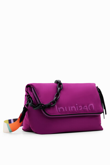 Large plain lightweight crossbody bag