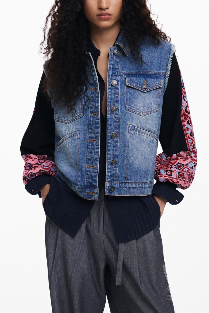 Chaqueta Trucker texturas | Desigual
