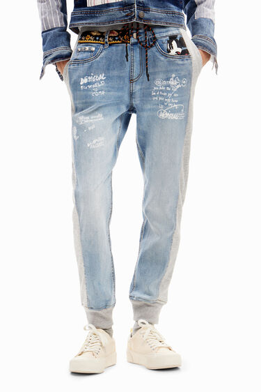 Disney’s Mickey Mouse jogger jeans | Desigual