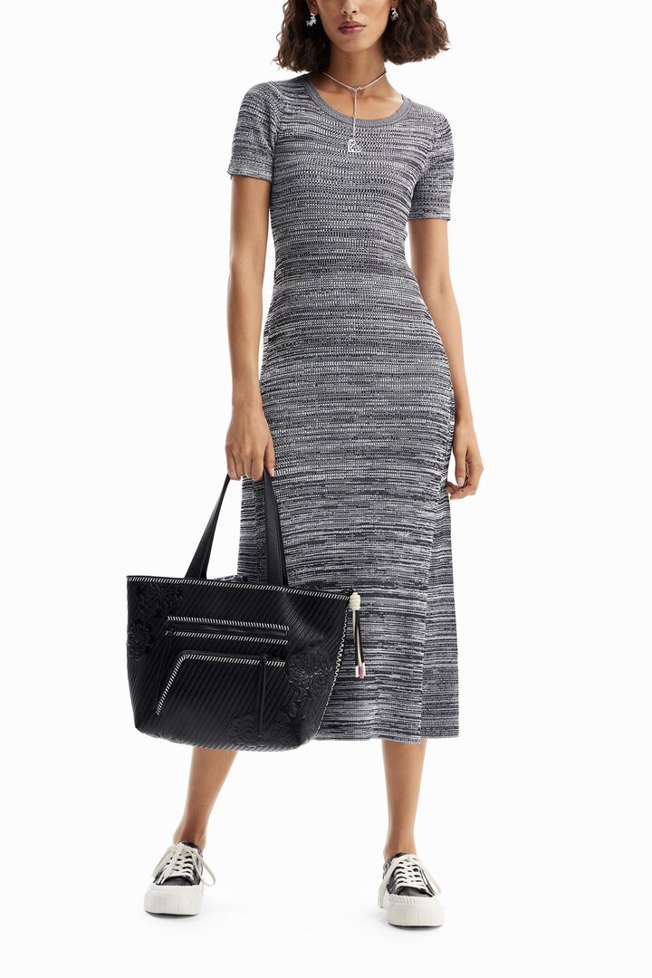 Large embossed tote bag | Desigual