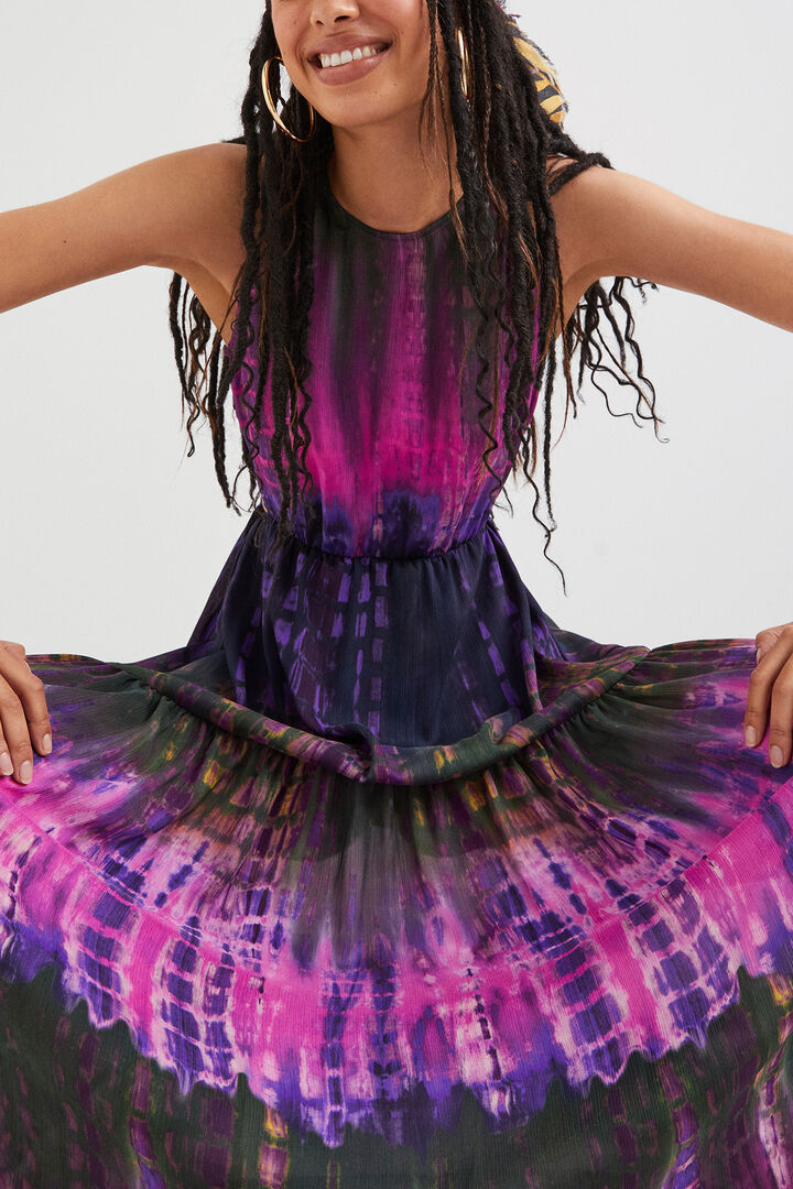 Vestido cut-out tie-dye | Desigual