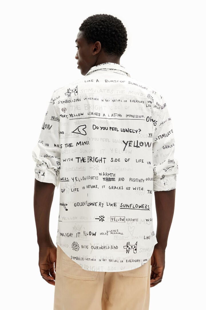 Camisa de manga larga lettering | Desigual