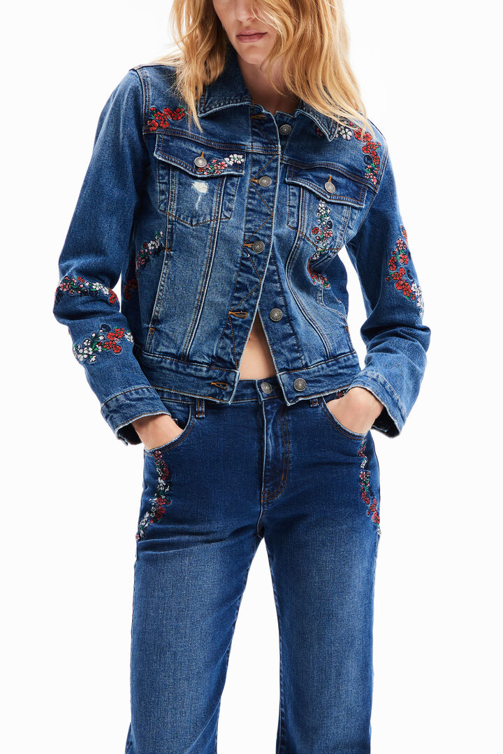 Jean flare fleurs | Desigual