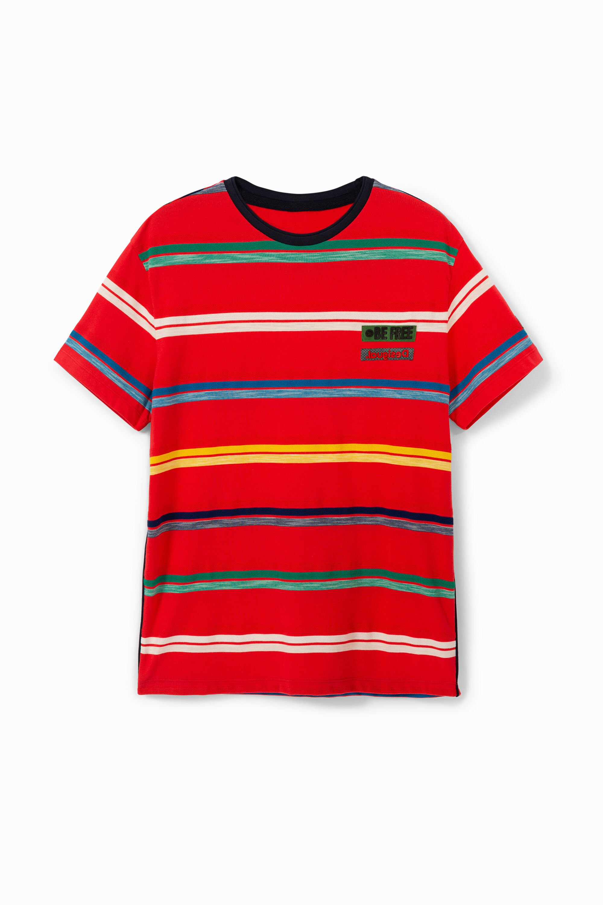 T-Shirt mit Jacquard-Streifen