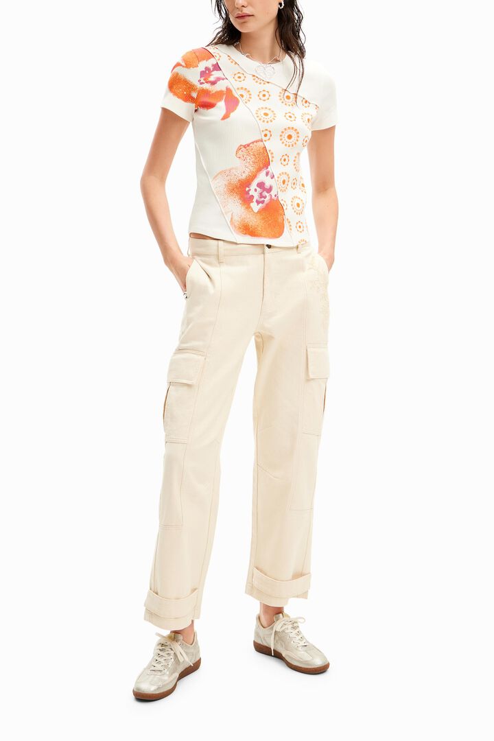 Patchwork floral T-shirt | Desigual