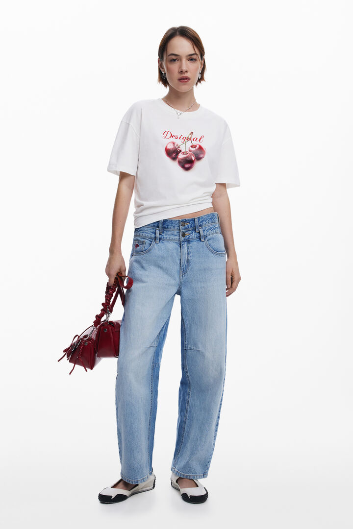 T-shirt logo cerises | Desigual