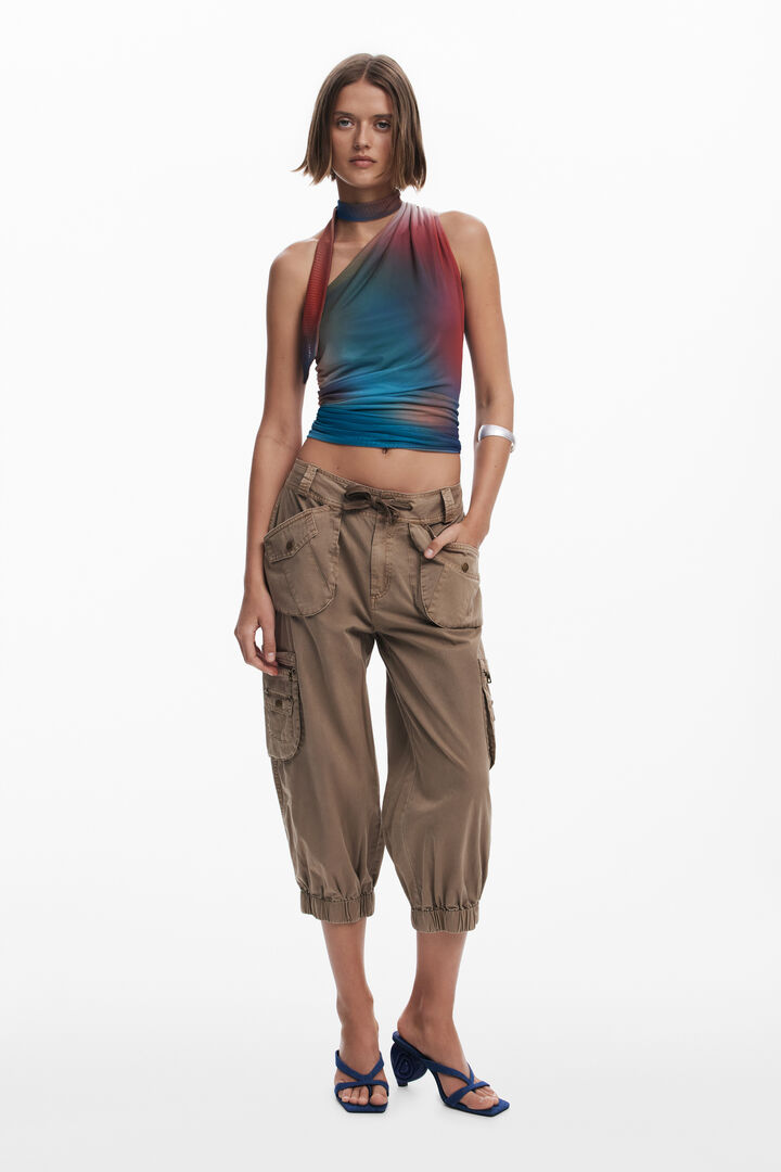 Cargo capri pants | Desigual